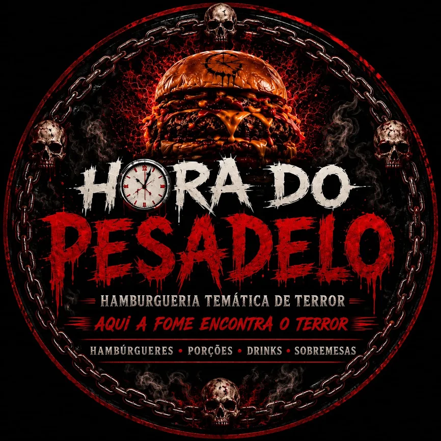 Logo Hamburgueria Hora do Pesadelo